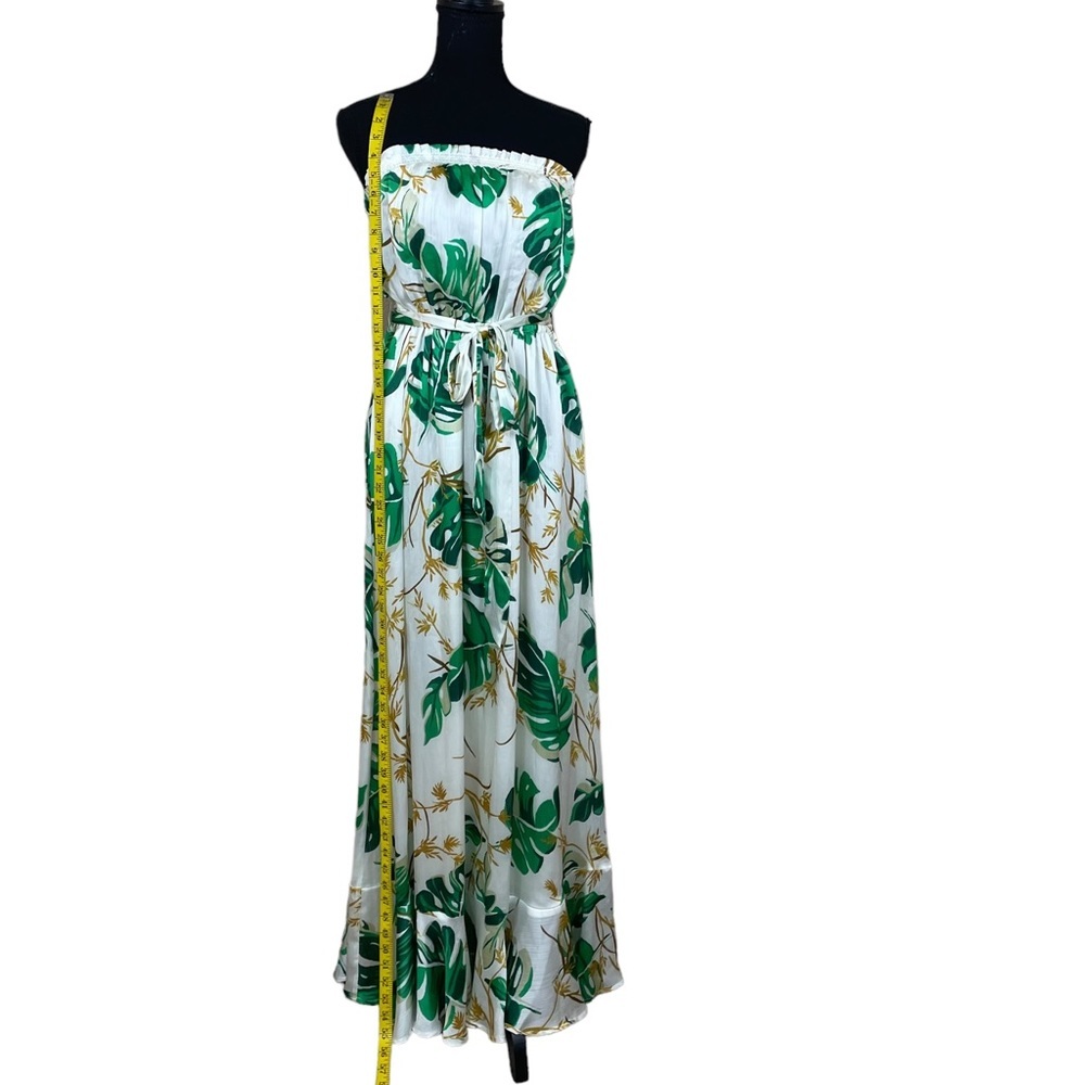 The Webster at Target Green and White Palm Print Maxi Dress - Picture 5 of 10